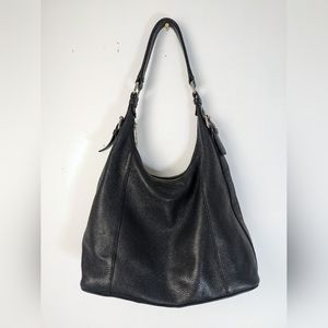 RUDSAK Atelier Noir Black Leather Shoulder Bag